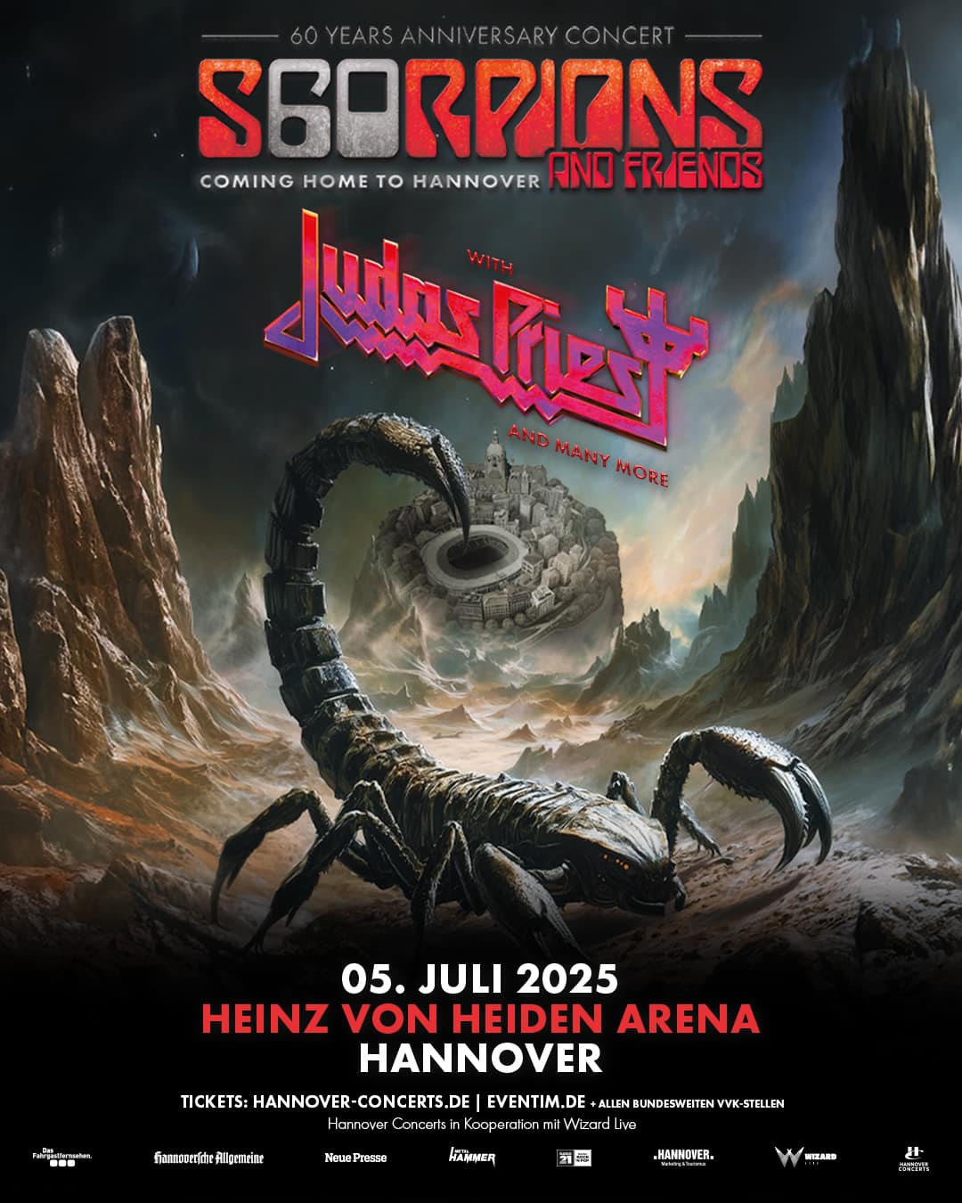 Scorpions: Μεγάλη συναυλία για την 60η επέτειο με τους Judas Priest