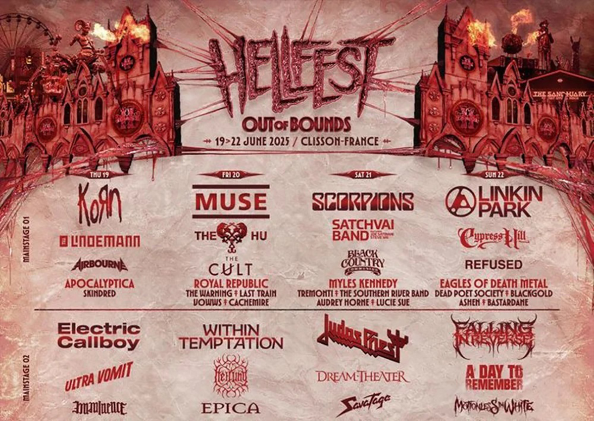 Με Linkin Park, KoRn, Muse και Scorpions το γαλλικό HellFest 2025