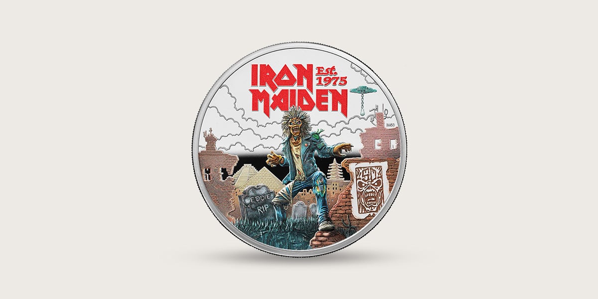 Τιμητικά νομίσματα για τα 50 χρόνια των Iron Maiden δημιούργησε το Βασιλικό Νομισματοκοπείο