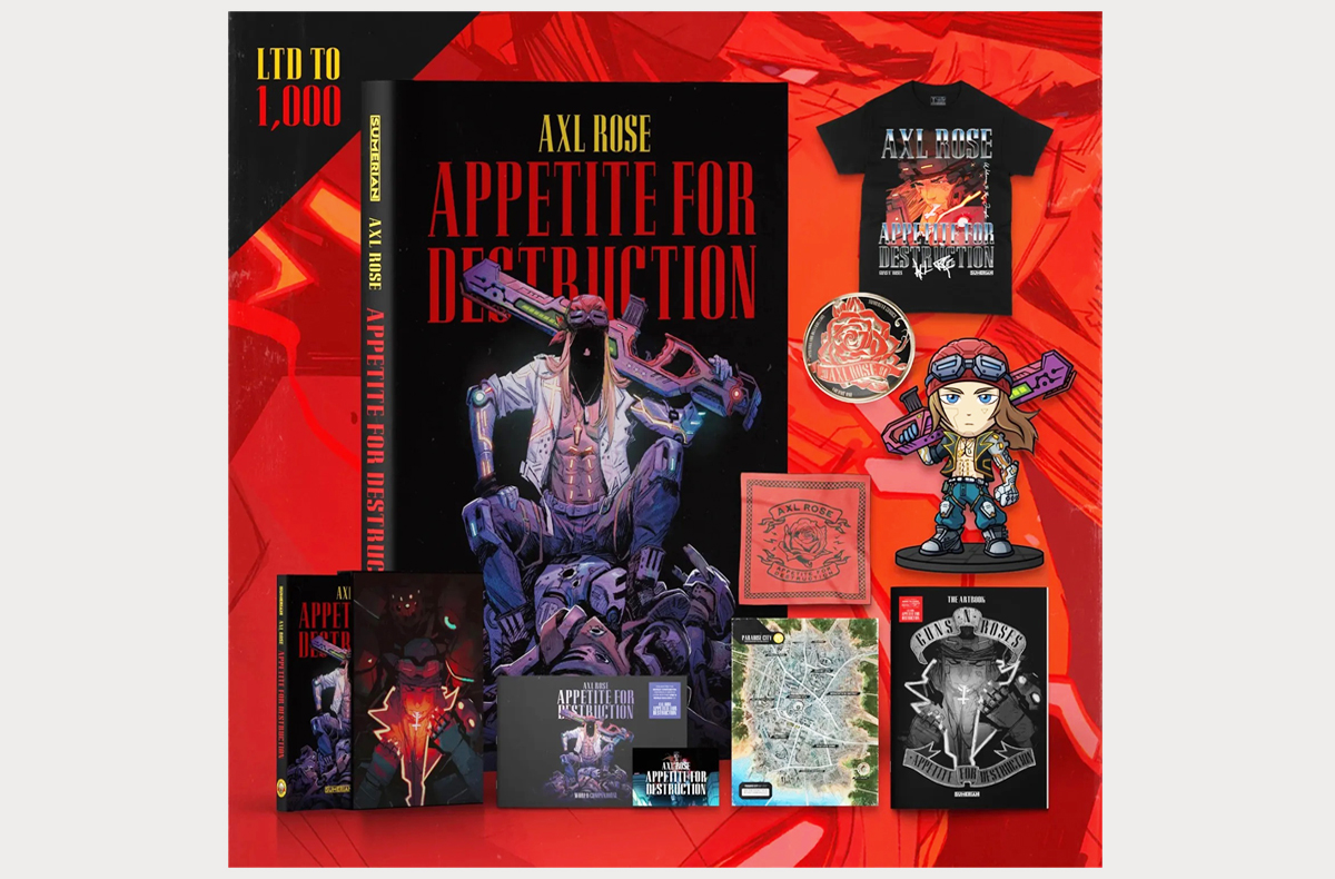 Ο τραγουδιστής των GUNS N’ ROSES, AXL ROSE, και η SUMERIAN COMICS ανακοίνωσαν την κυκλοφορία του comic «Axl Rose: Appetite For Destruction»