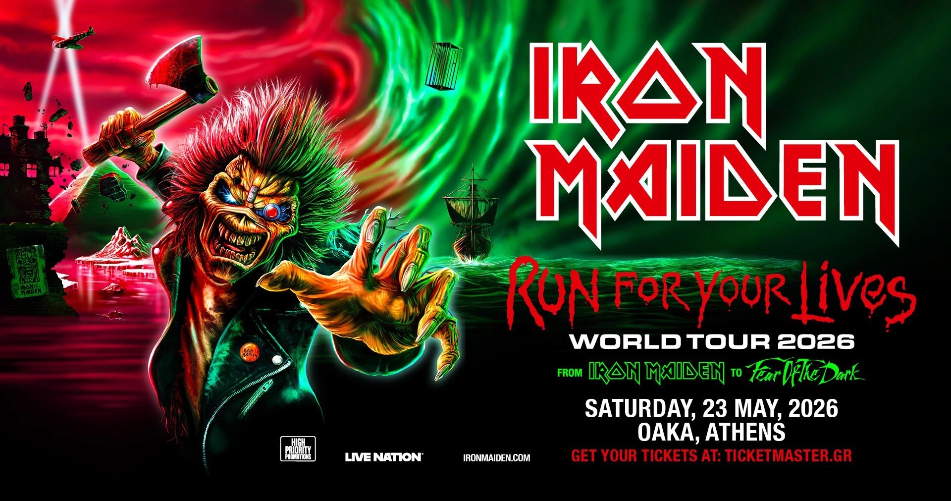 Οι IRON MAIDEN επιστρέφουν στην Αθήνα το 2026
