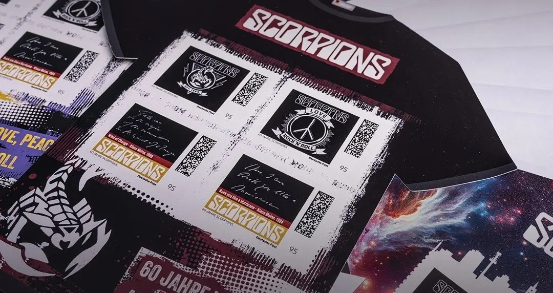 SCORPIONS – Ειδική σειρά γραμματοσήμων τώρα διαθέσιμη