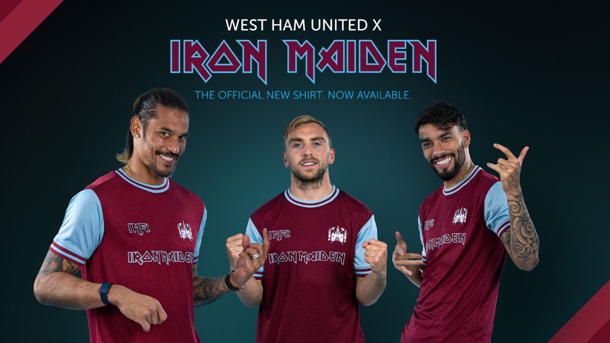Οι IRON MAIDEN και η WEST HAM UNITED λανσάρουν διπλή επετειακή φανέλα