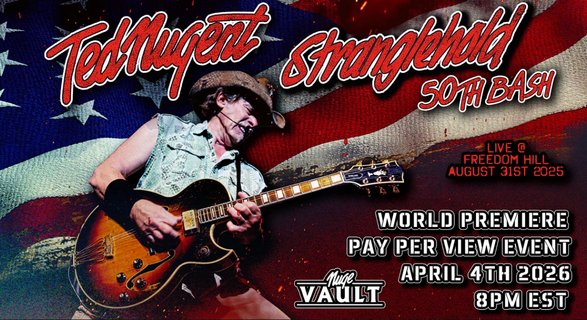 Ο Ted Nugent ανακοινώνει νέα ζωντανή συναυλία σε pay-per-view και Blu-ray