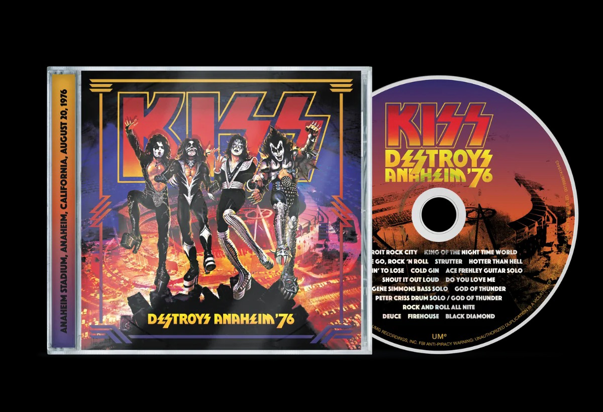 KISS: Στο Νο. 8 του τσαρτ “Top Album Sales” το «Destroys Anaheim ’76»