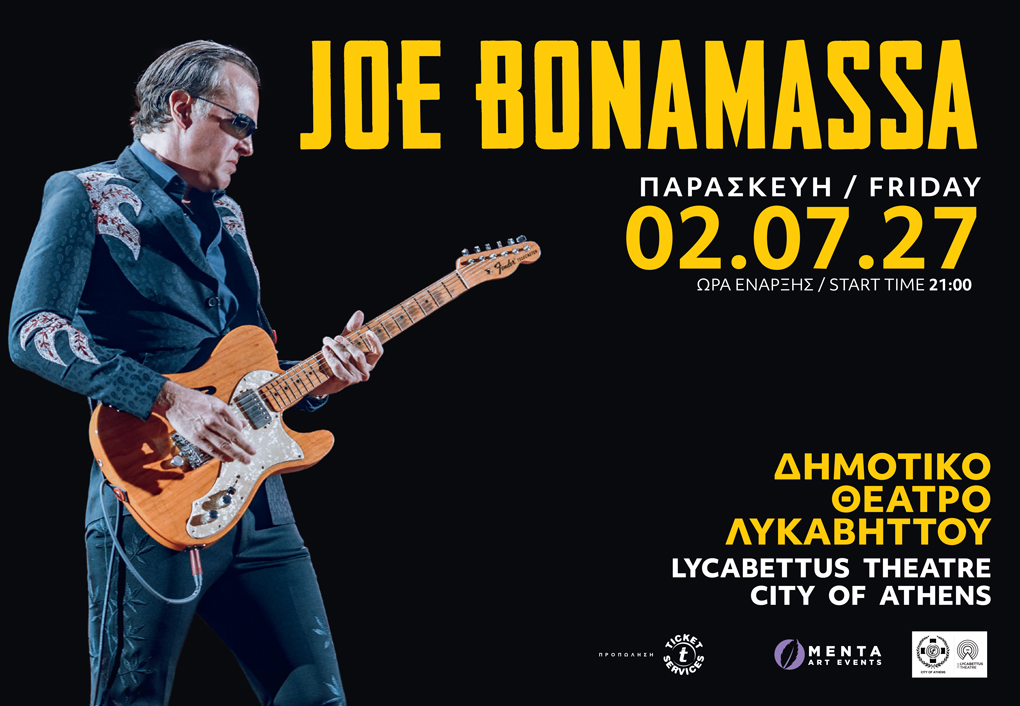 Ο Joe Bonamassa επιστρέφει στην Ελλάδα